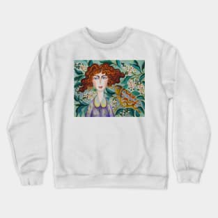 Universe Can Talk to You in Many Different Ways.. Watercolor Illustration Crewneck Sweatshirt